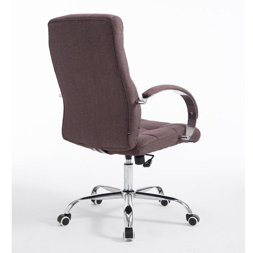 Sillón de oficina LISBOA TELA, Gran calidad, estrucura metálica, color Crema
