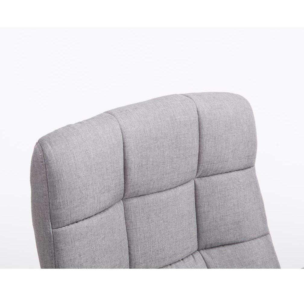 Sillón de oficina LISBOA TELA, Gran calidad, estrucura metálica, color Crema