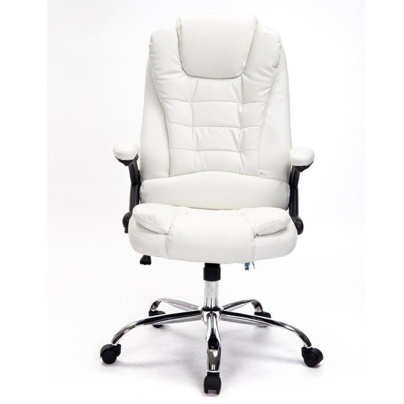 Sillón de Oficina SAN ANTONIO, Resistente hasta 150 kg, Gran acolchado, color Negro