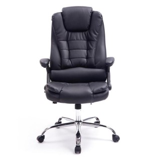 Sillón de Oficina SAN ANTONIO, Resistente hasta 150 kg, Gran acolchado, color Negro 2