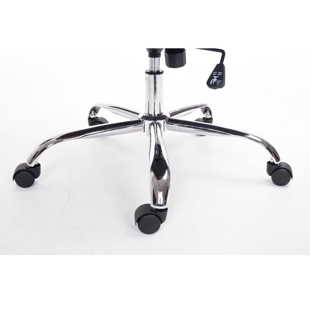 Sillón de Oficina SAN ANTONIO, Gran Acolchado, Resistente hasta 150 kg, en Piel Negro