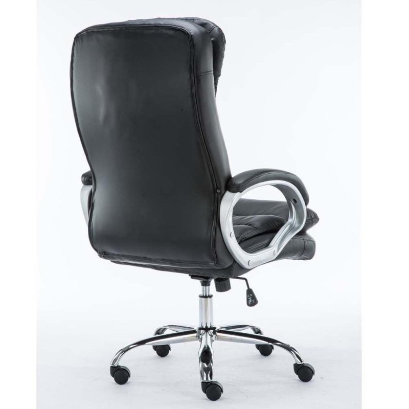 Sillón de Oficina ACUÑA, Resistente hasta 150 kg, Gran acolchado, color Negro