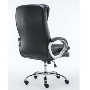 Sillón de Oficina ACUÑA, Resistente hasta 150 kg, Gran acolchado, color Negro
