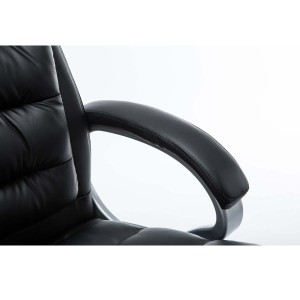 Sillón de Oficina ACUÑA, Resistente hasta 150 kg, Gran acolchado, color Negro