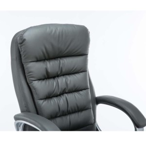 Sillón de Oficina ACUÑA, Resistente hasta 150 kg, Gran acolchado, color Negro