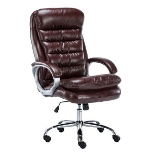 Sillón de Oficina ACUÑA, Resistente hasta 150 kg, Gran acolchado, color Negro