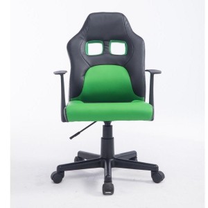 Silla deportiva para niños GOKU, en piel color negro