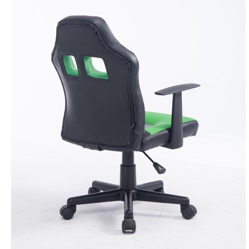 Silla deportiva para niños GOKU, en piel color negro