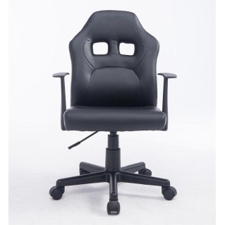 Silla deportiva para niños GOKU, en piel color negro 2