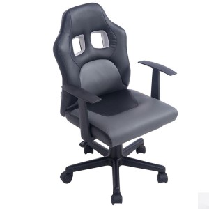 Silla deportiva para niños GOKU, en piel color negro