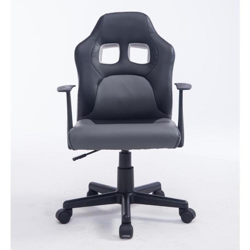 Silla deportiva para niños GOKU, en piel color negro
