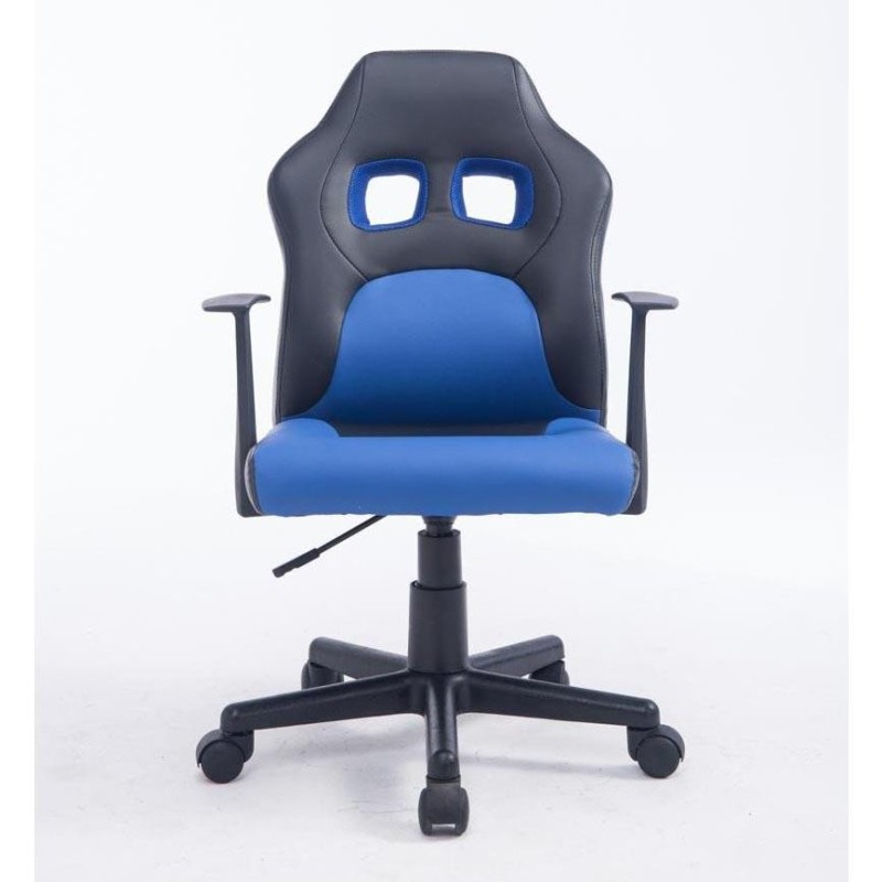 Silla deportiva para niños GOKU, en piel color negro