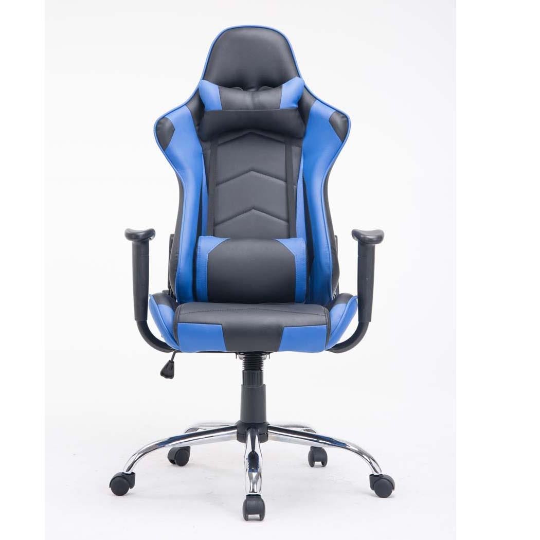 Silla Gaming ZELDA, Respaldo Reclinable, Cojines Incluidos, Base de Metal, En Negro