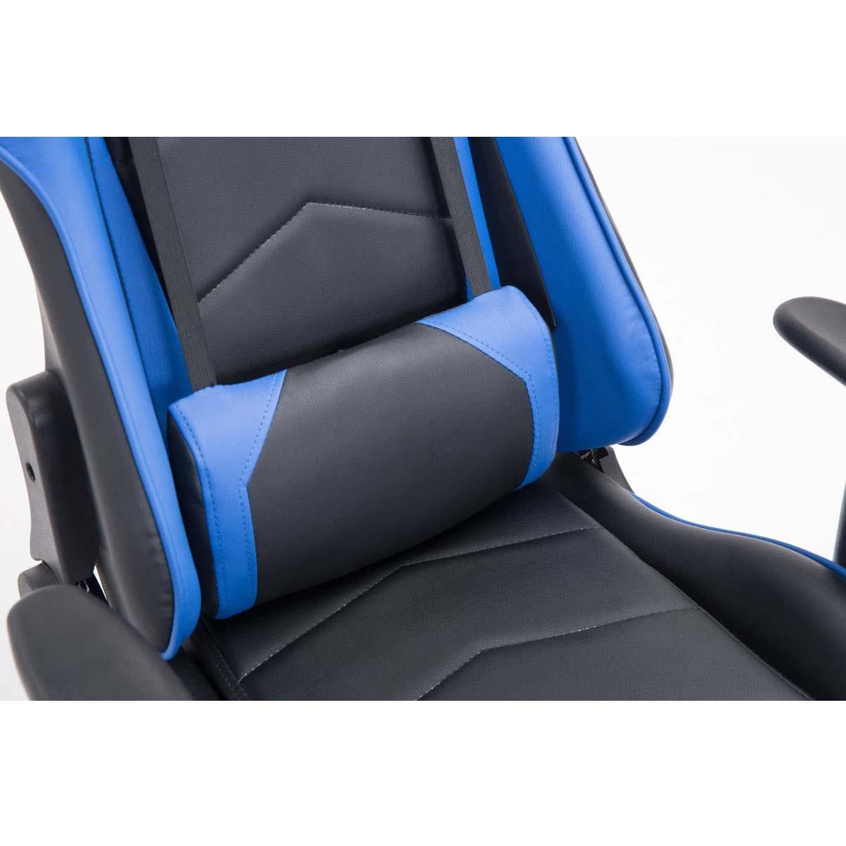Silla Gaming ZELDA, Respaldo Reclinable, Cojines Incluidos, Base de Metal, En Negro