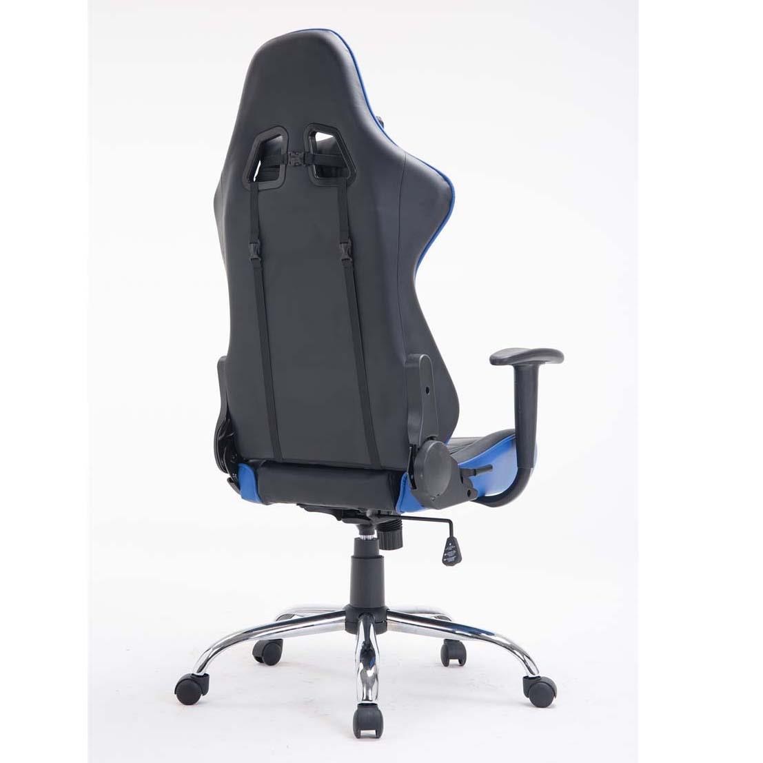 Silla Gaming ZELDA, Respaldo Reclinable, Cojines Incluidos, Base de Metal, En Negro