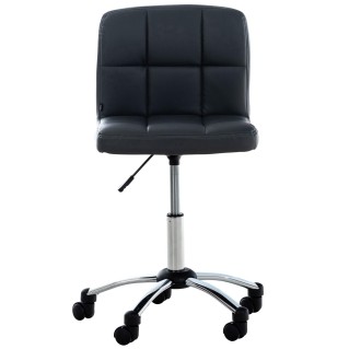 Silla / Taburete de Oficina LUKE en Piel color Gris 2