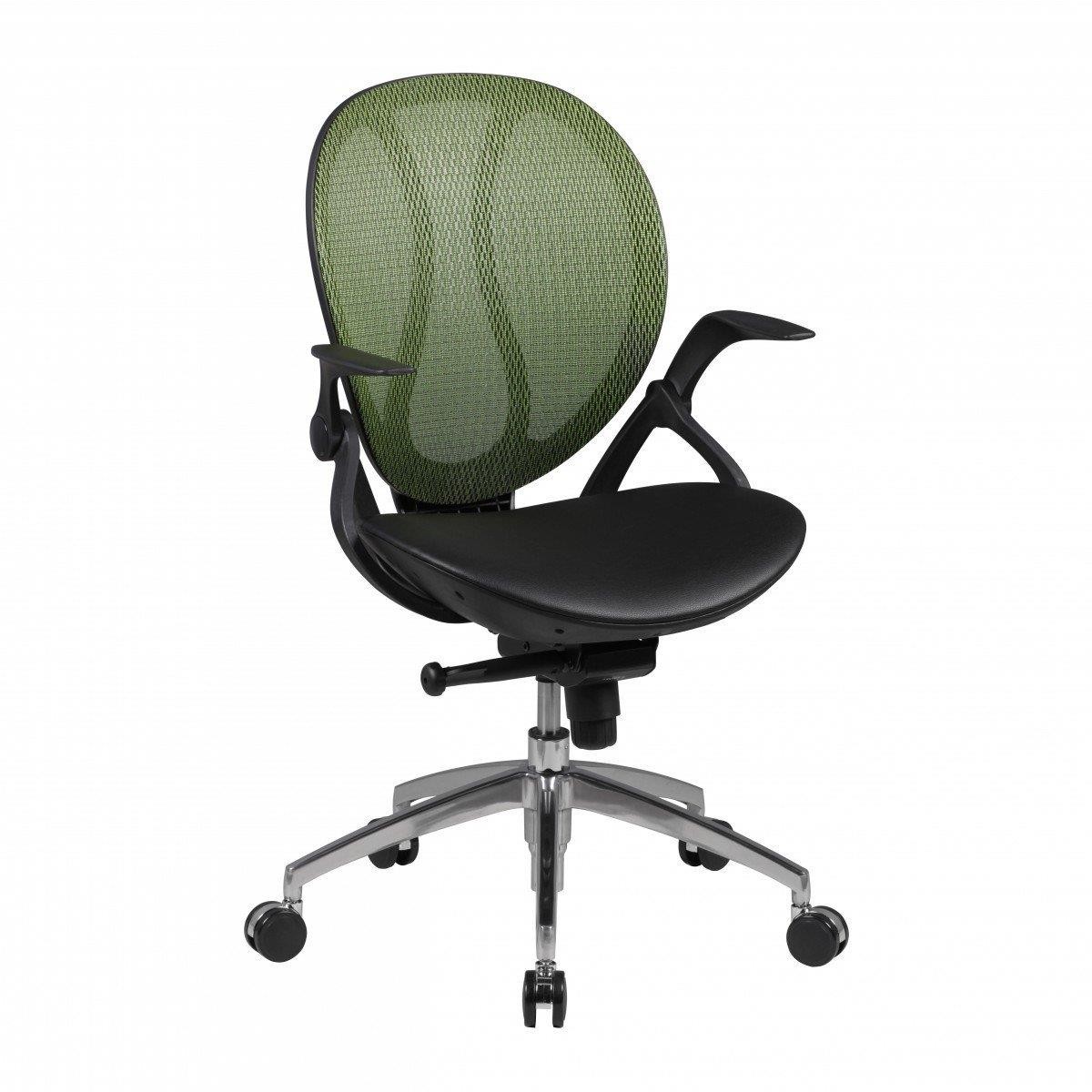 Silla Ergonómica TELMA, Brazos Regulables en Malla Transpirable color Verde