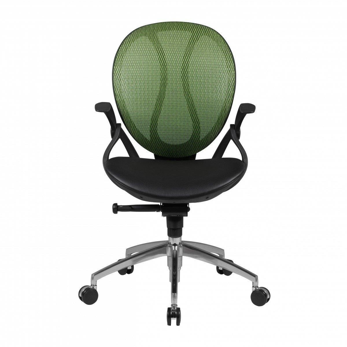 Silla Ergonómica TELMA, Brazos Regulables en Malla Transpirable color Verde