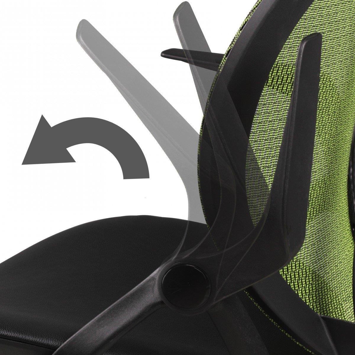 Silla Ergonómica TELMA, Brazos Regulables en Malla Transpirable color Verde