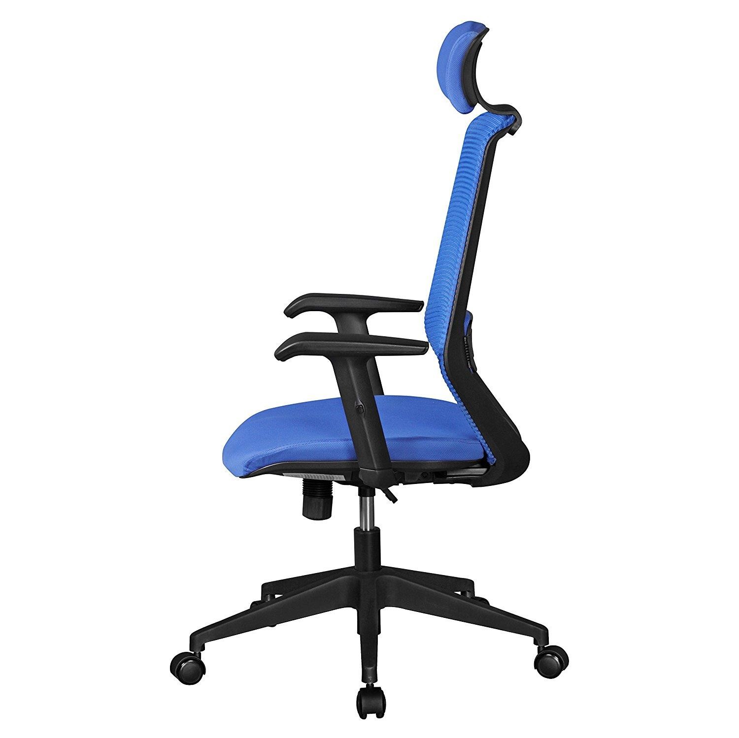 Silla Ergonómica ERIKA, Soporte Lumbar, Brazos Ajustables, en Malla Transpirable color Negro