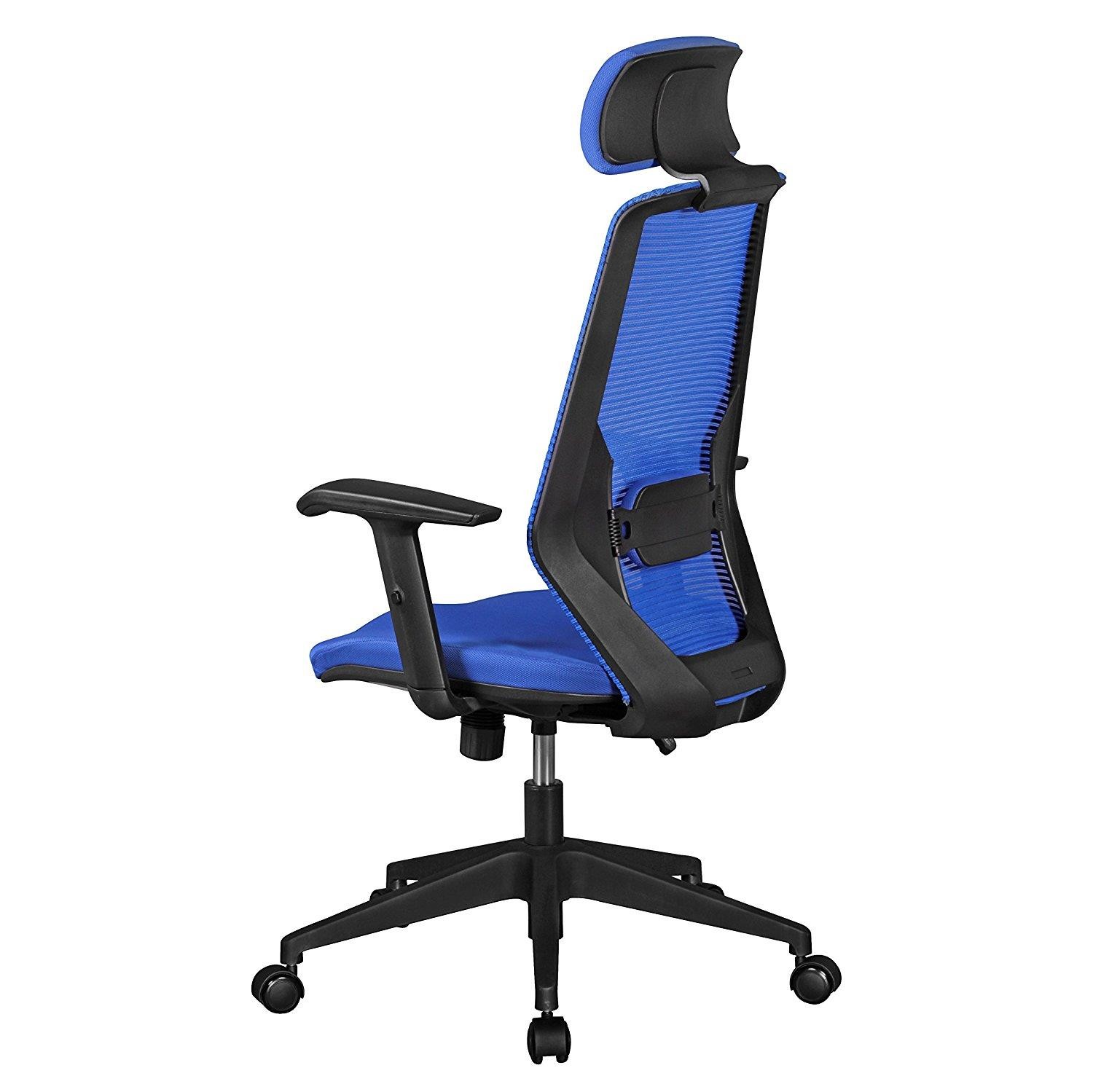 Silla Ergonómica ERIKA, Soporte Lumbar, Brazos Ajustables, en Malla Transpirable color Negro