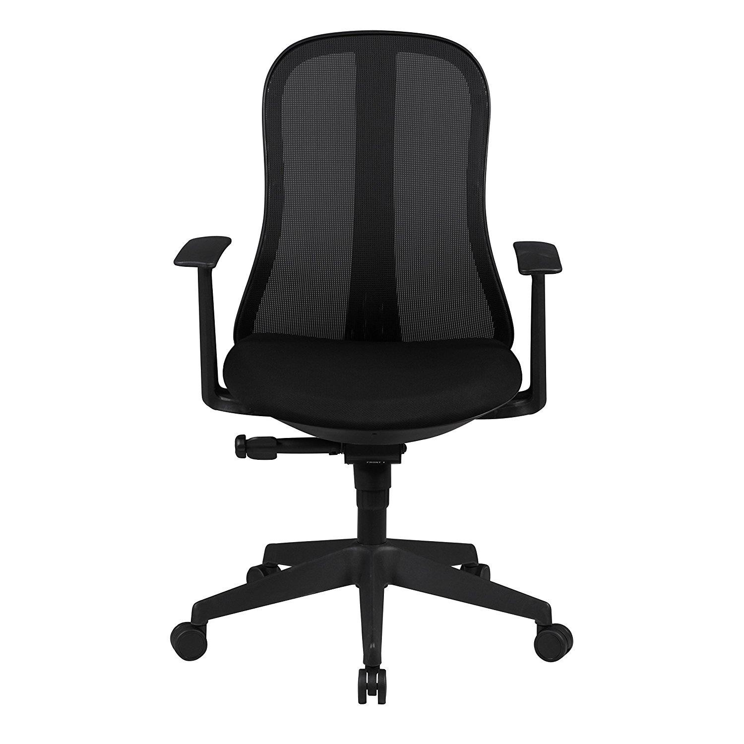 Silla Ergonómica MIRTA, Mecanismo Sincronizado, en Malla Transpirable color Negro