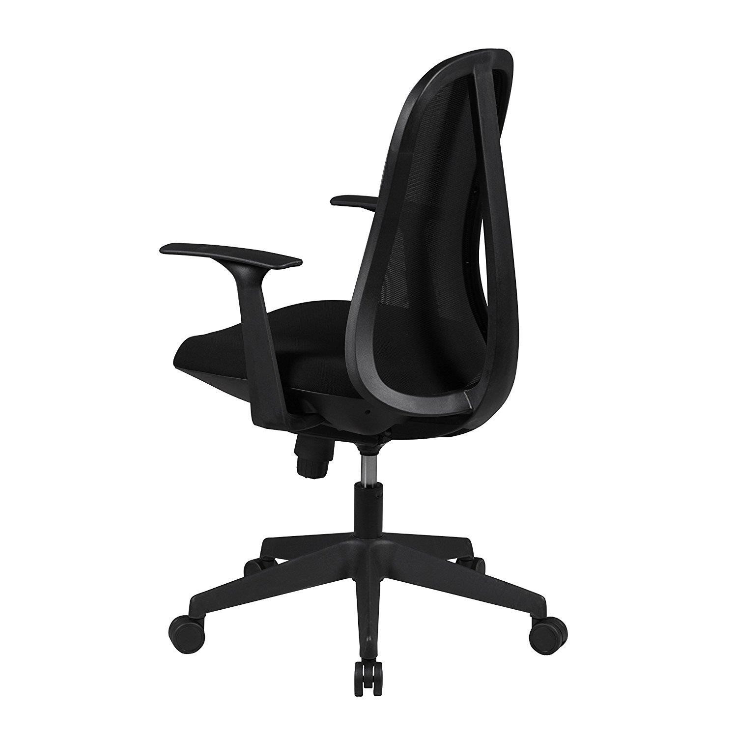 Silla Ergonómica MIRTA, Mecanismo Sincronizado, en Malla Transpirable color Negro