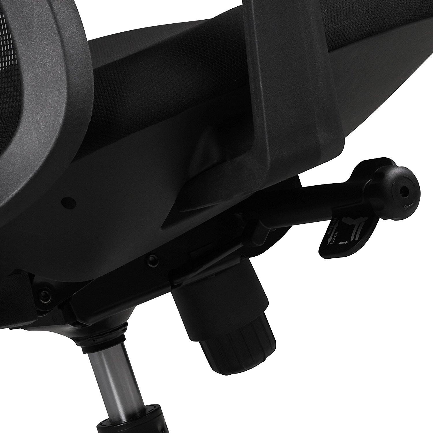 Silla Ergonómica MIRTA, Mecanismo Sincronizado, en Malla Transpirable color Negro