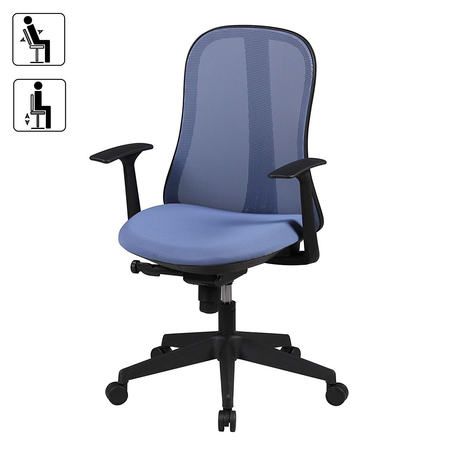 Silla Ergonómica MIRTA, Mecanismo Sincronizado, en Malla Transpirable color Negro