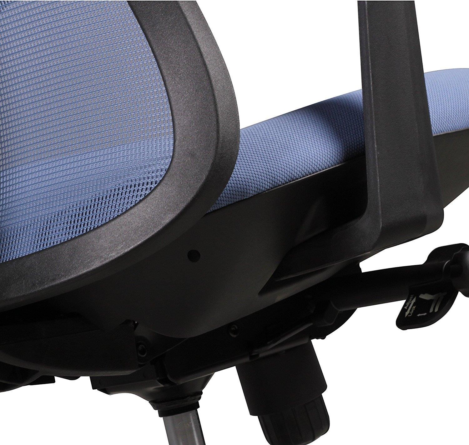 Silla Ergonómica MIRTA, Mecanismo Sincronizado, en Malla Transpirable color Negro
