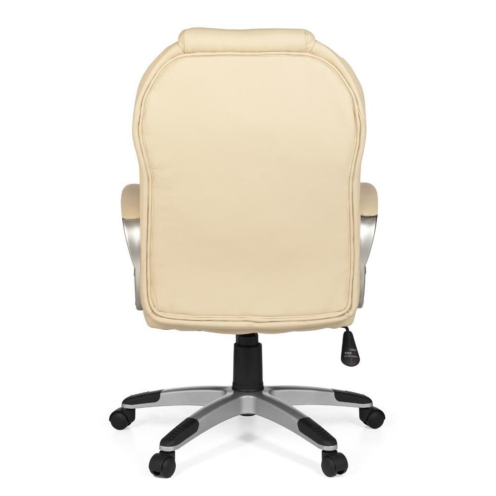 Sillón de oficina FABIAN, Gran Acolchado, Mecanismo Basculante, en Negro