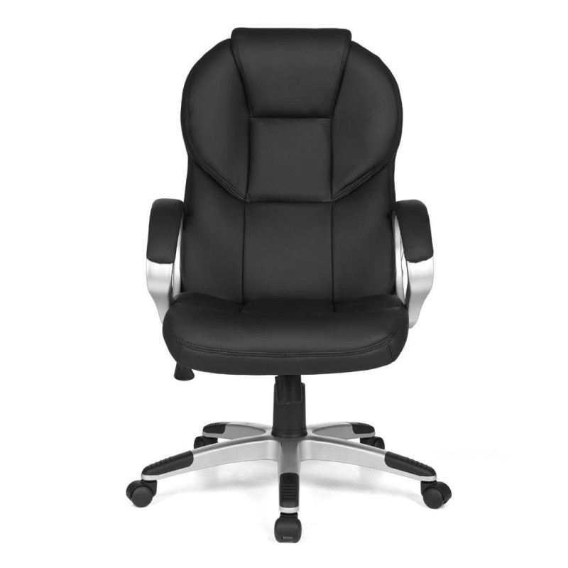 Sillón de oficina FABIAN, mecanismo basculante, color negro
