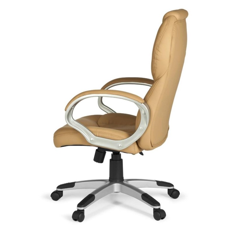 Sillón de oficina FABIAN, mecanismo basculante, color negro