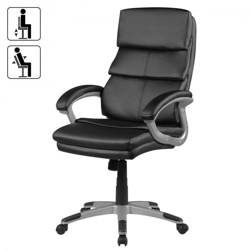Sillón de oficina BODE, exclusivo diseño, color negro