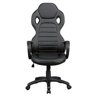 Silla Gaming TUCANA, diseño deportivo, color negro 2
