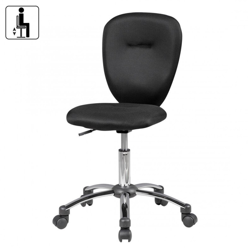 Silla para niños FLORA, en malla color negro