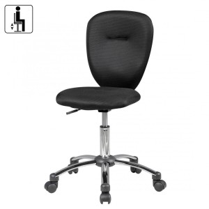 Silla para niños FLORA, en malla color negro