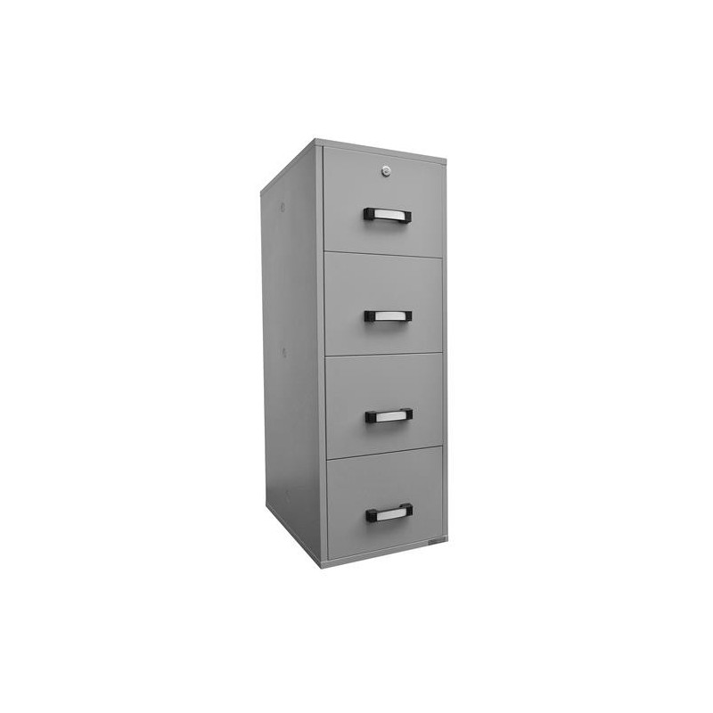 Archivador Ignífugo BODIL 4 CAJONES, 157x55x75cm, acero gris