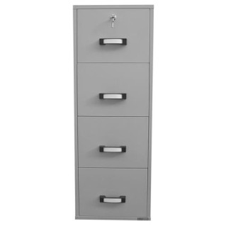 Archivador Ignífugo BODIL 4 CAJONES, 157x55x75cm, acero gris 2