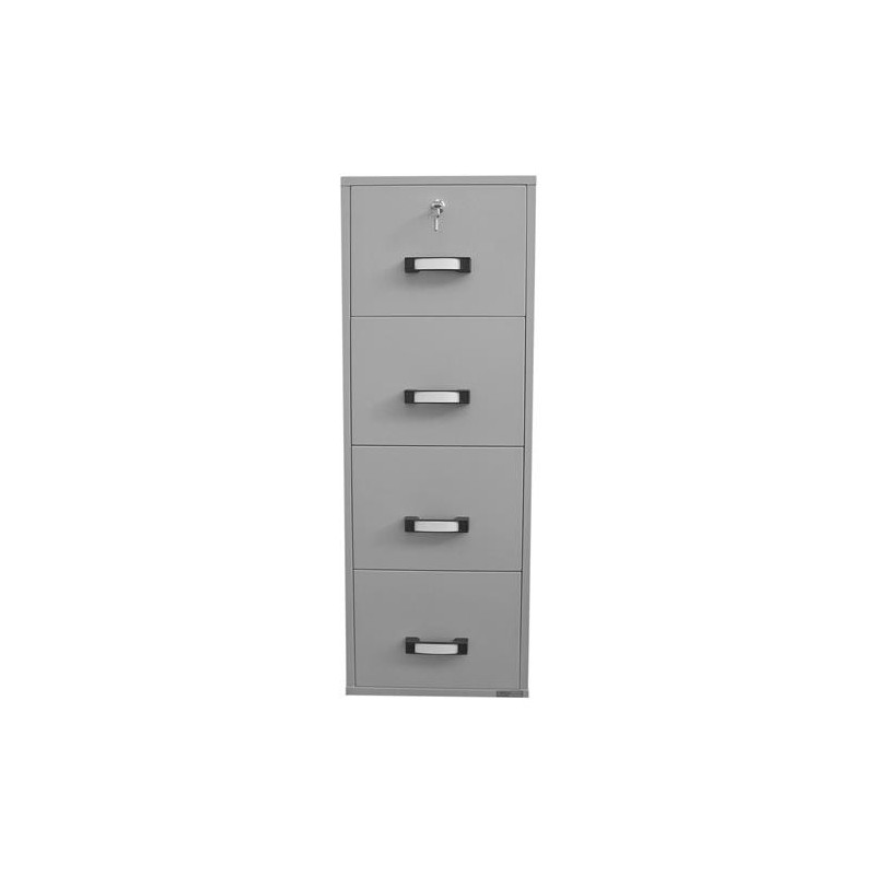 Archivador Ignífugo BODIL 4 CAJONES, 157x55x75cm, acero gris