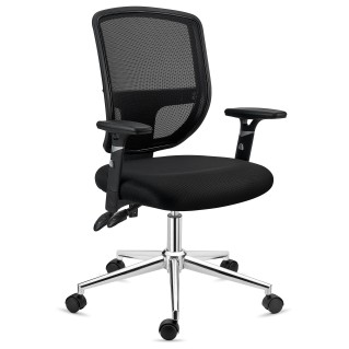 Silla de Oficina DINAMIC, robusta y ajustable, negro