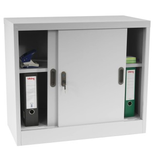Armario archivador metálico GRYEN, 69x80x42 cm, gris 2