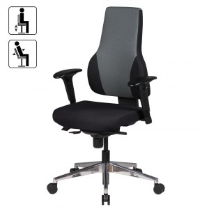 Silla ergonómica ULISES , 100% ajustable, en negro