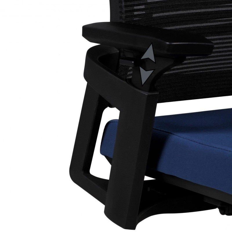 Silla Ergonómica SIRO en Malla Transpirable color Negro
