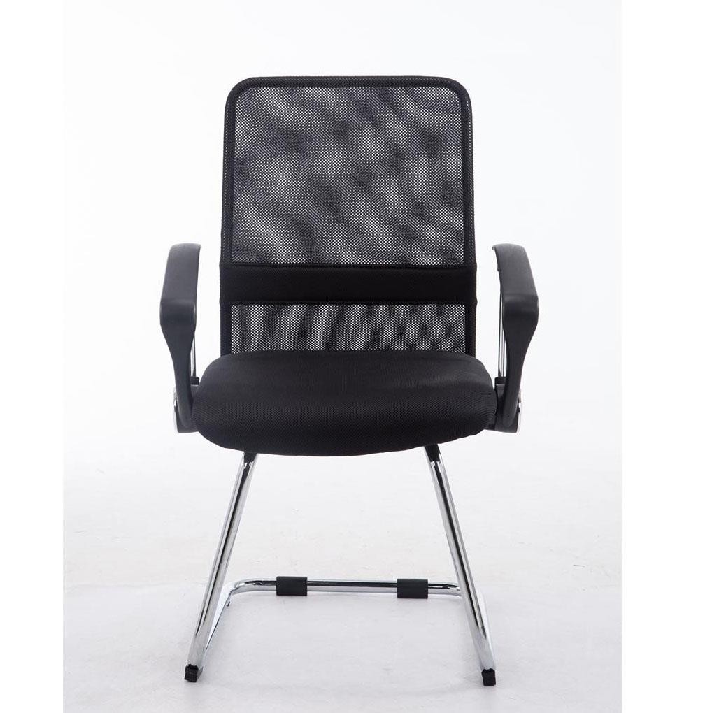Silla de Confidente ASPEN V, Asiento Acolchado, en Malla Transpirable color Negro