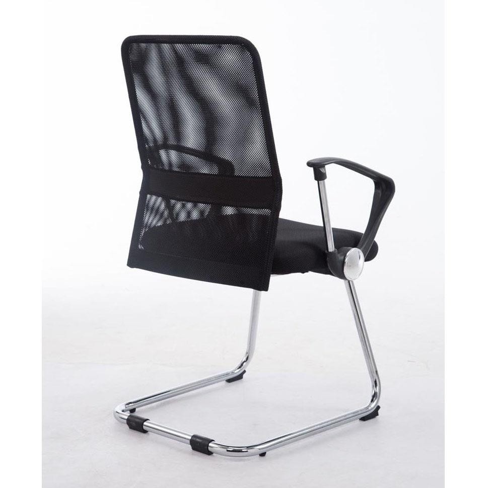 Silla de Confidente ASPEN V, Asiento Acolchado, en Malla Transpirable color Negro
