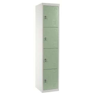 Taquilla metálica HILDUR, 180x38x45 cm, en acero, color verde 2