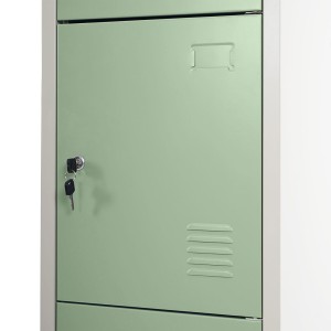 Taquilla metálica HILDUR, 180x38x45 cm, en acero, color verde