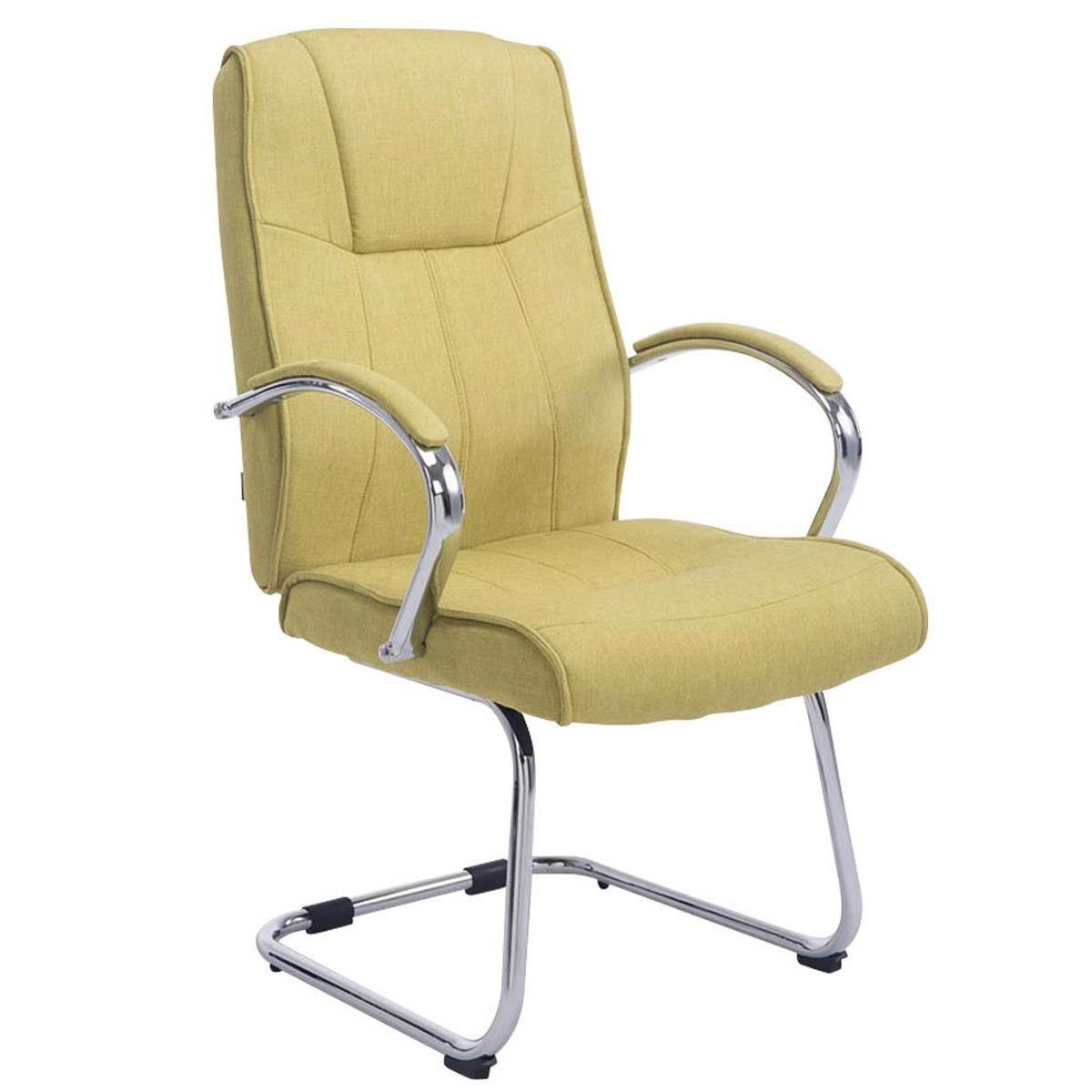 Silla de Confidente BORAU TELA, estructura metálica, reposabrazos, acolchada en color Negro