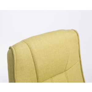 Silla de confidente BORAU TELA, estructura metálica, en color negro